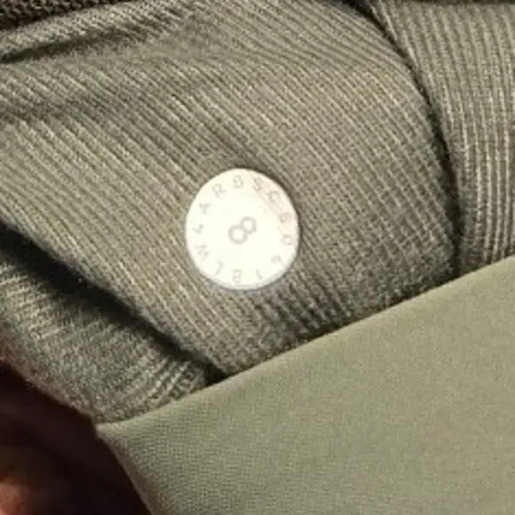 Lululemon Glyde Along Softshell Jacket 8 Green Twill - Picture 6 of 9